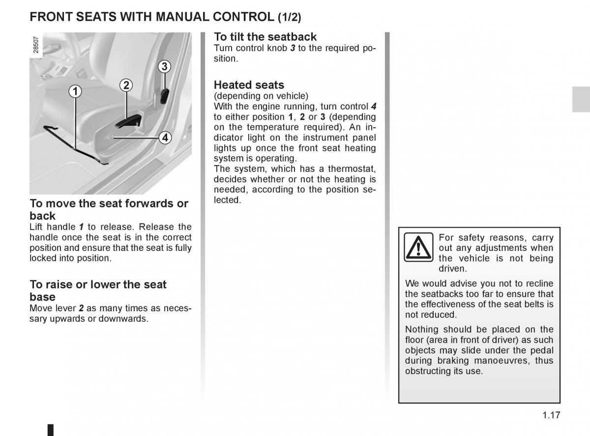 Renault Megane III 3 RS owners manual / page 23