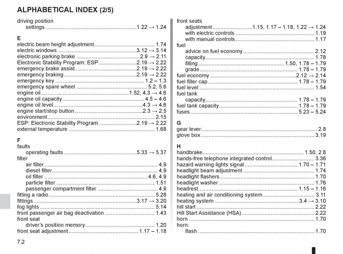 Renault Megane III 3 RS owners manual / page 234