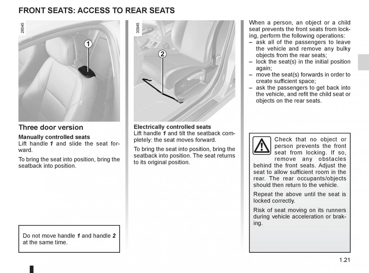 Renault Megane III 3 RS owners manual / page 27