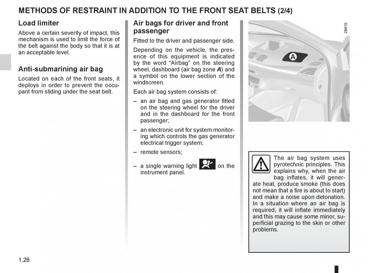 Renault Megane III 3 RS owners manual / page 32