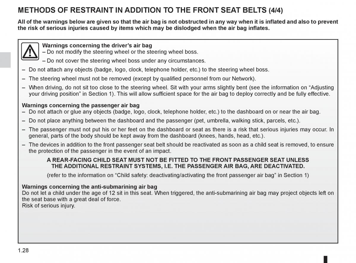 Renault Megane III 3 RS owners manual / page 34