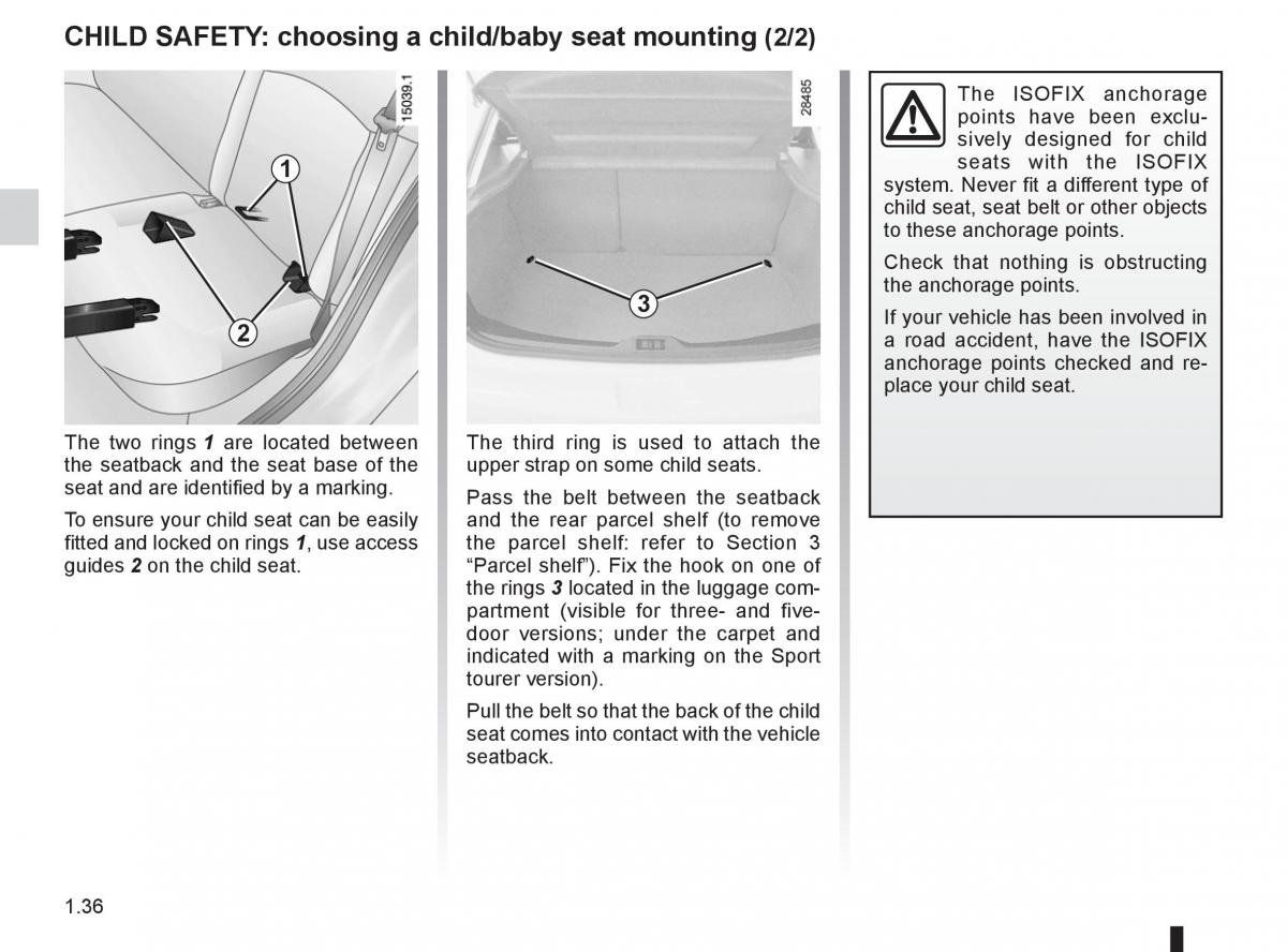 Renault Megane III 3 RS owners manual / page 42