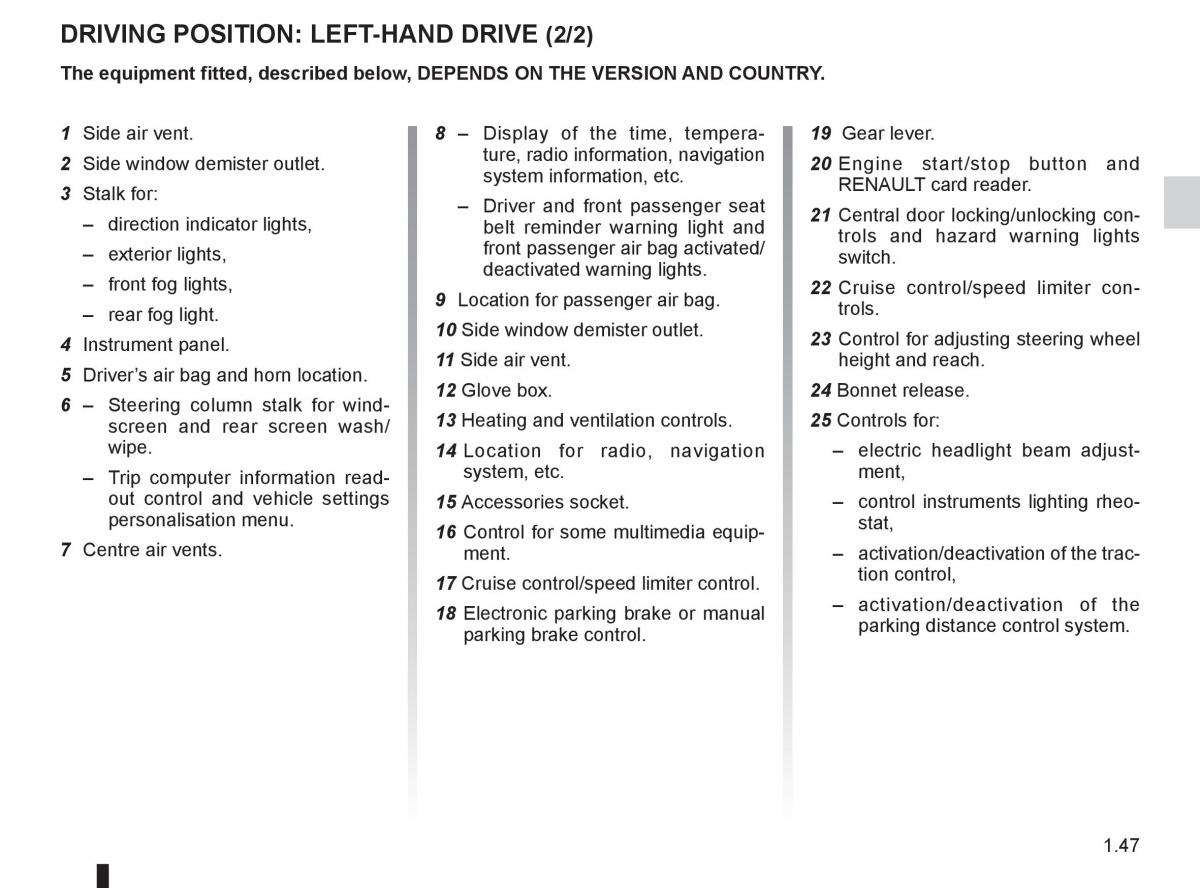 Renault Megane III 3 RS owners manual / page 53