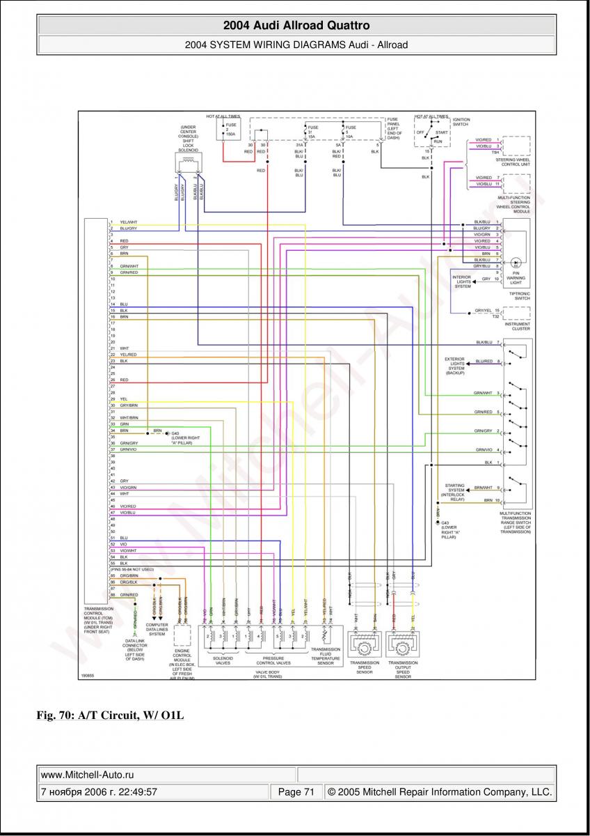 Audi A6 2002 Wiring Diagram