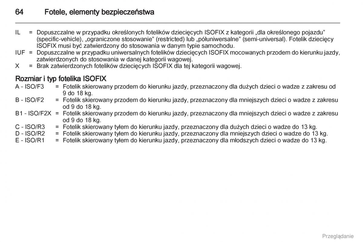 Opel Zafira C Tourer instrukcja obslugi / page 65