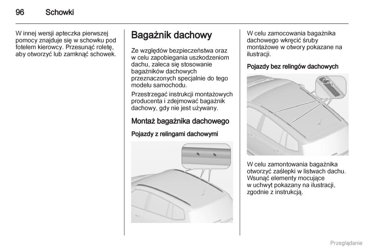 Opel Zafira C Tourer instrukcja obslugi / page 97