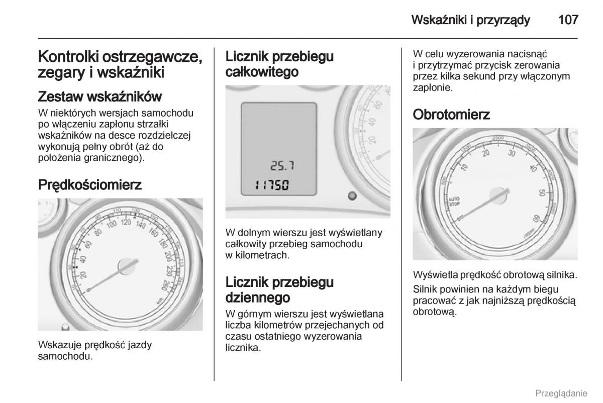 Opel Zafira C Tourer instrukcja obslugi / page 108