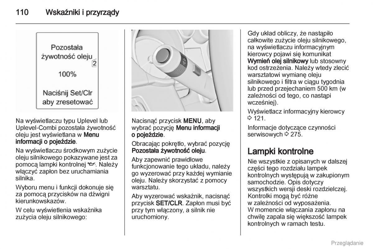 Opel Zafira C Tourer instrukcja obslugi / page 111