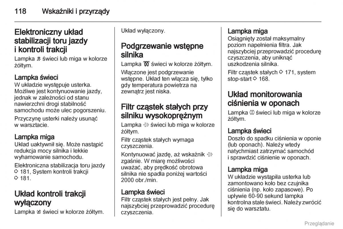 Opel Zafira C Tourer instrukcja obslugi / page 119