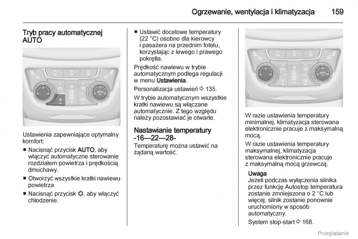 Opel Zafira C Tourer instrukcja obslugi / page 160