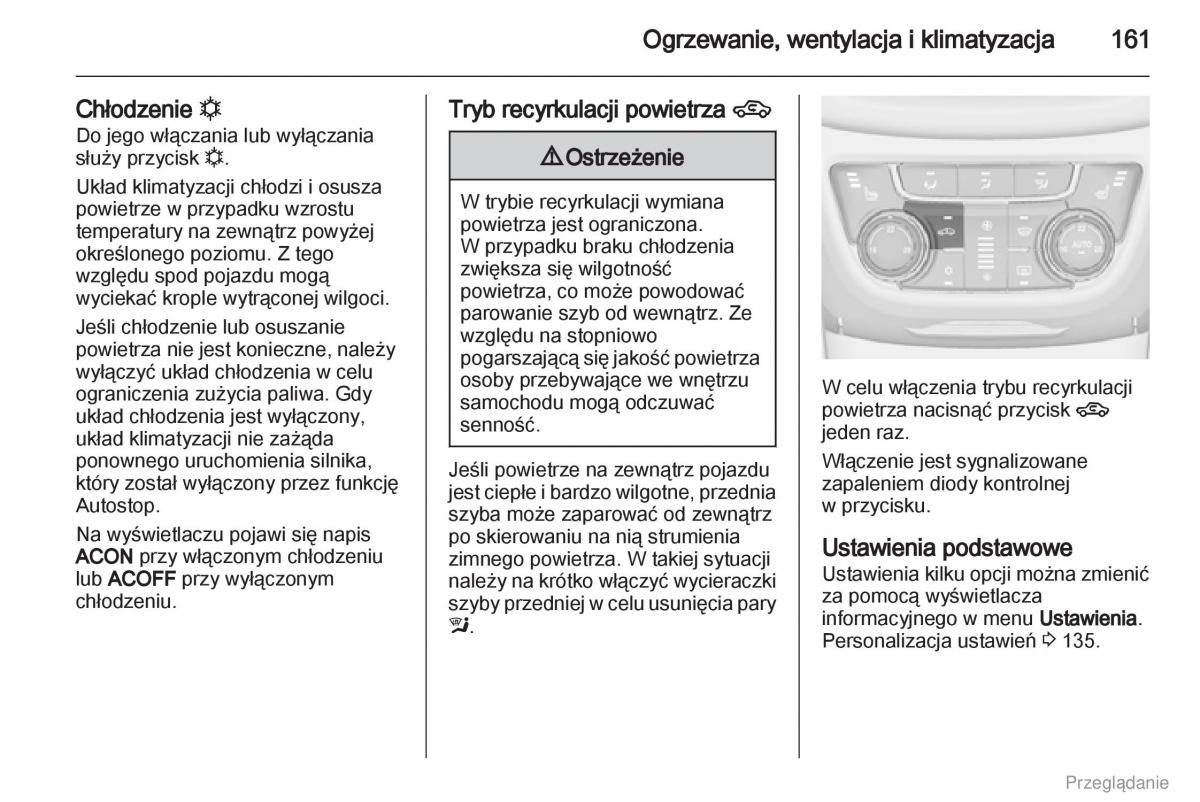 Opel Zafira C Tourer instrukcja obslugi / page 162