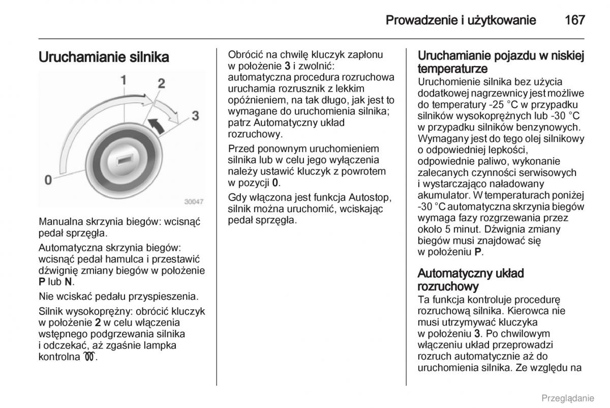 Opel Zafira C Tourer instrukcja obslugi / page 168