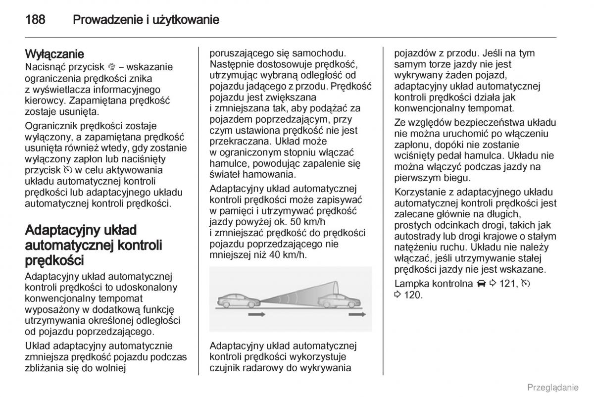 Opel Zafira C Tourer instrukcja obslugi / page 189