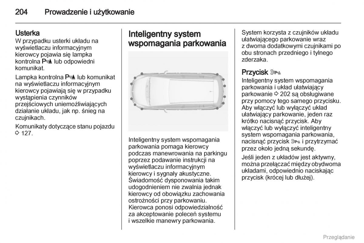 Opel Zafira C Tourer instrukcja obslugi / page 205