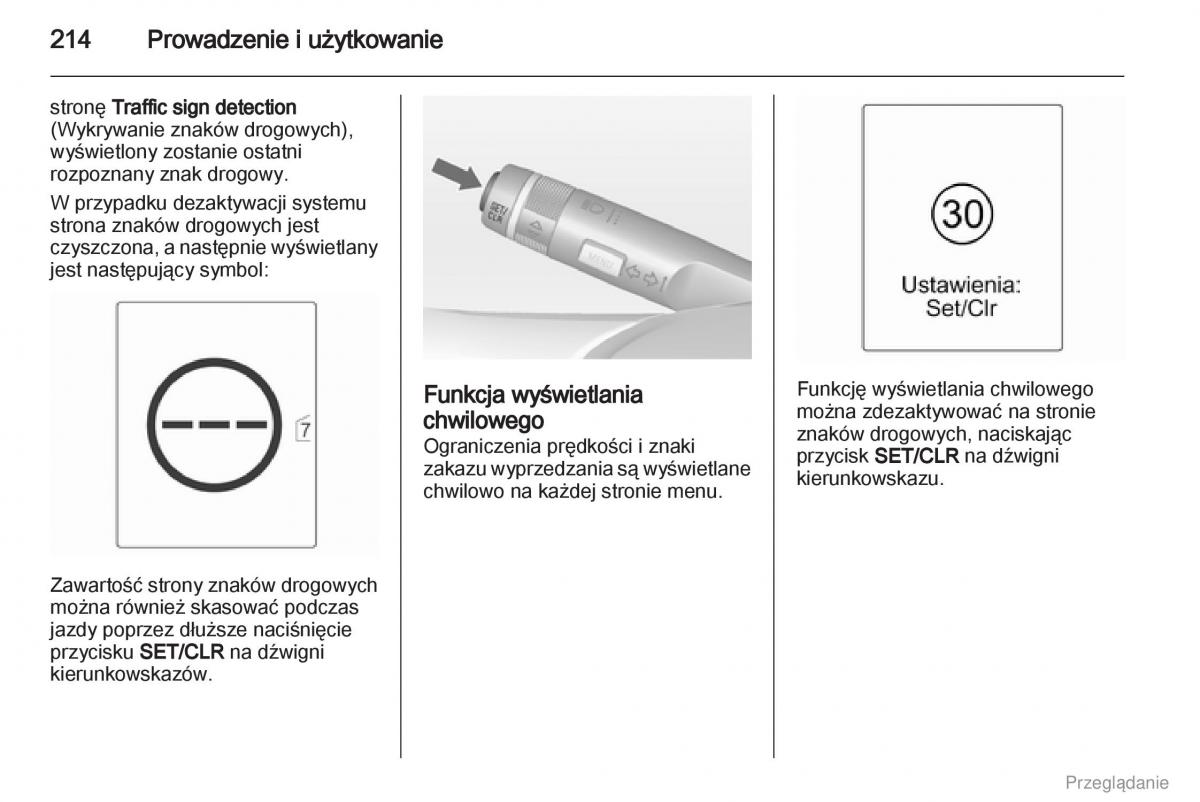 Opel Zafira C Tourer instrukcja obslugi / page 215