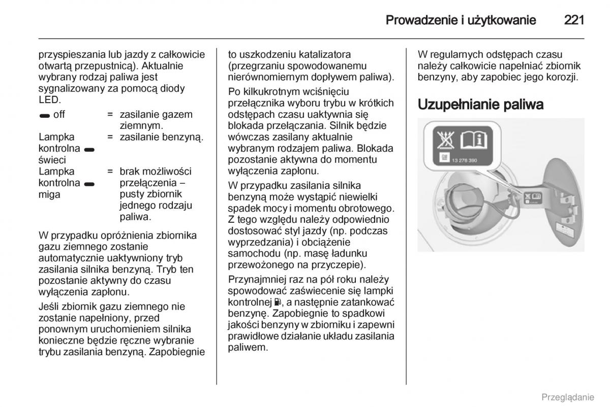 Opel Zafira C Tourer instrukcja obslugi / page 222