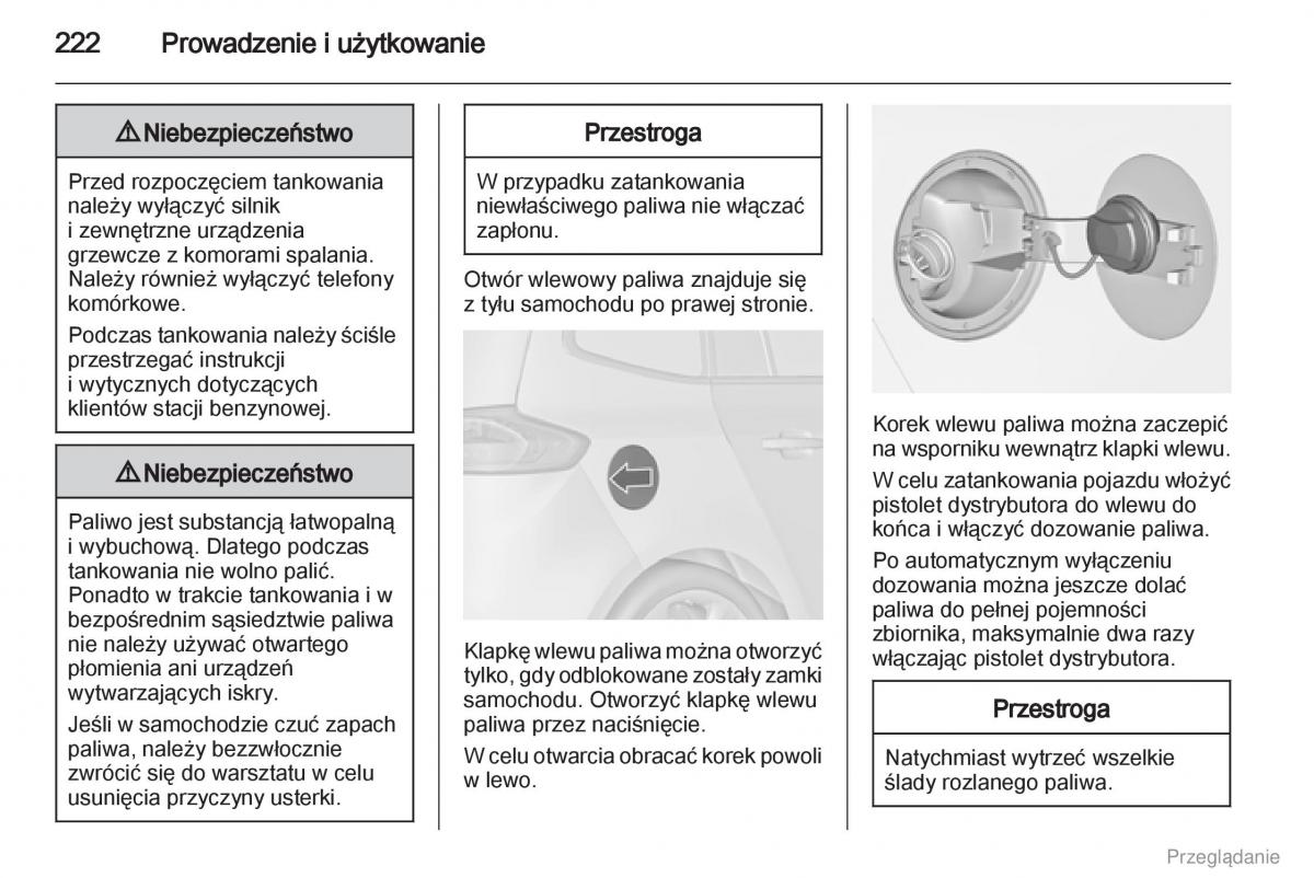 Opel Zafira C Tourer instrukcja obslugi / page 223