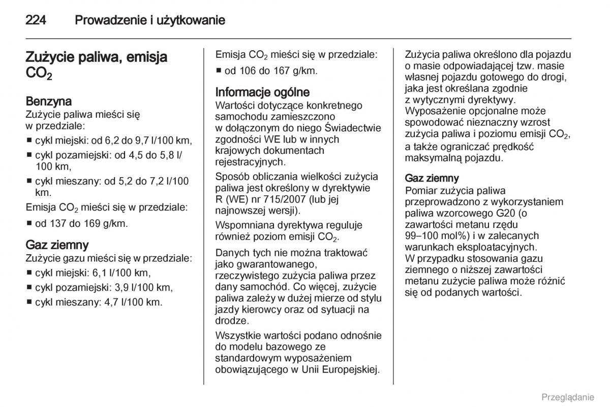 Opel Zafira C Tourer instrukcja obslugi / page 225