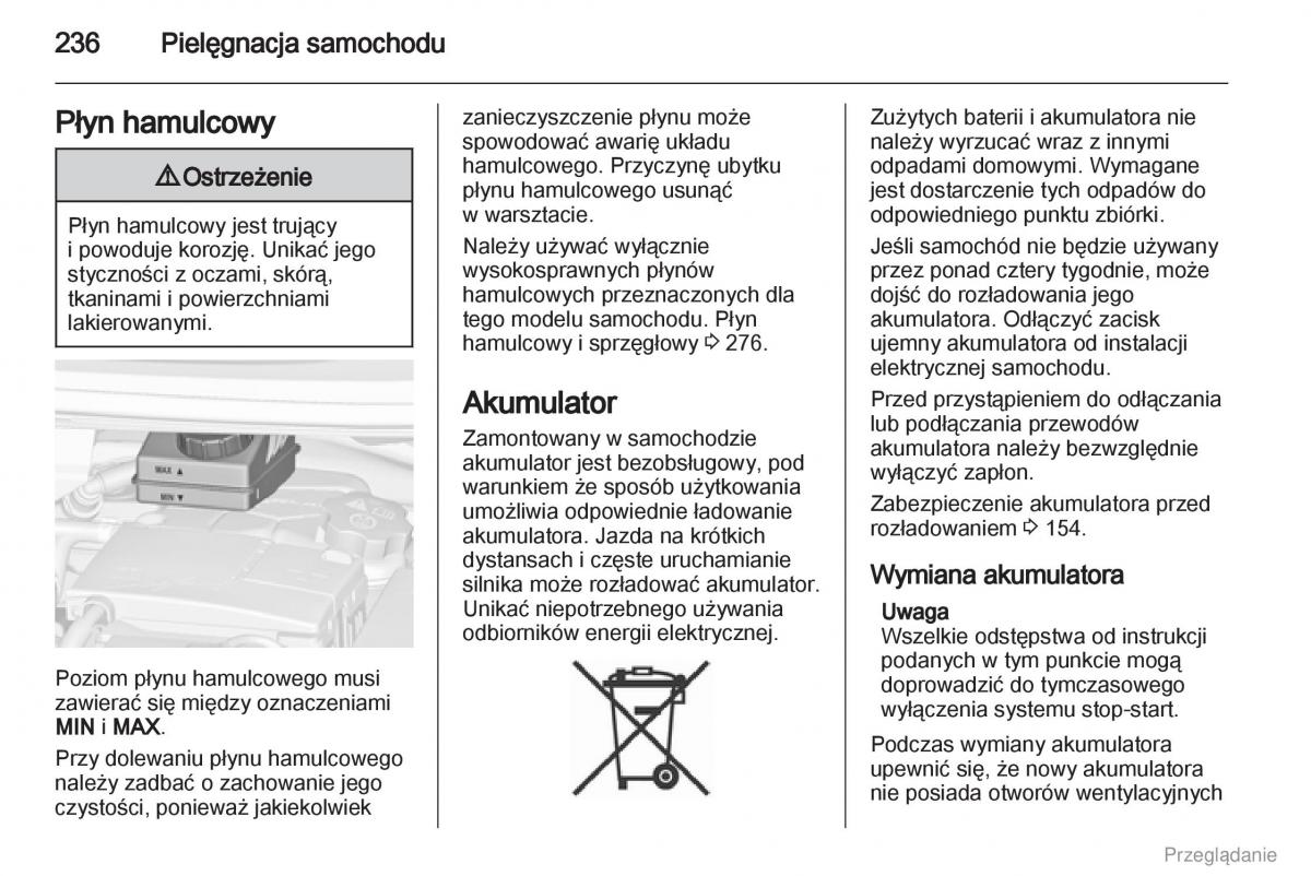 Opel Zafira C Tourer instrukcja obslugi / page 237