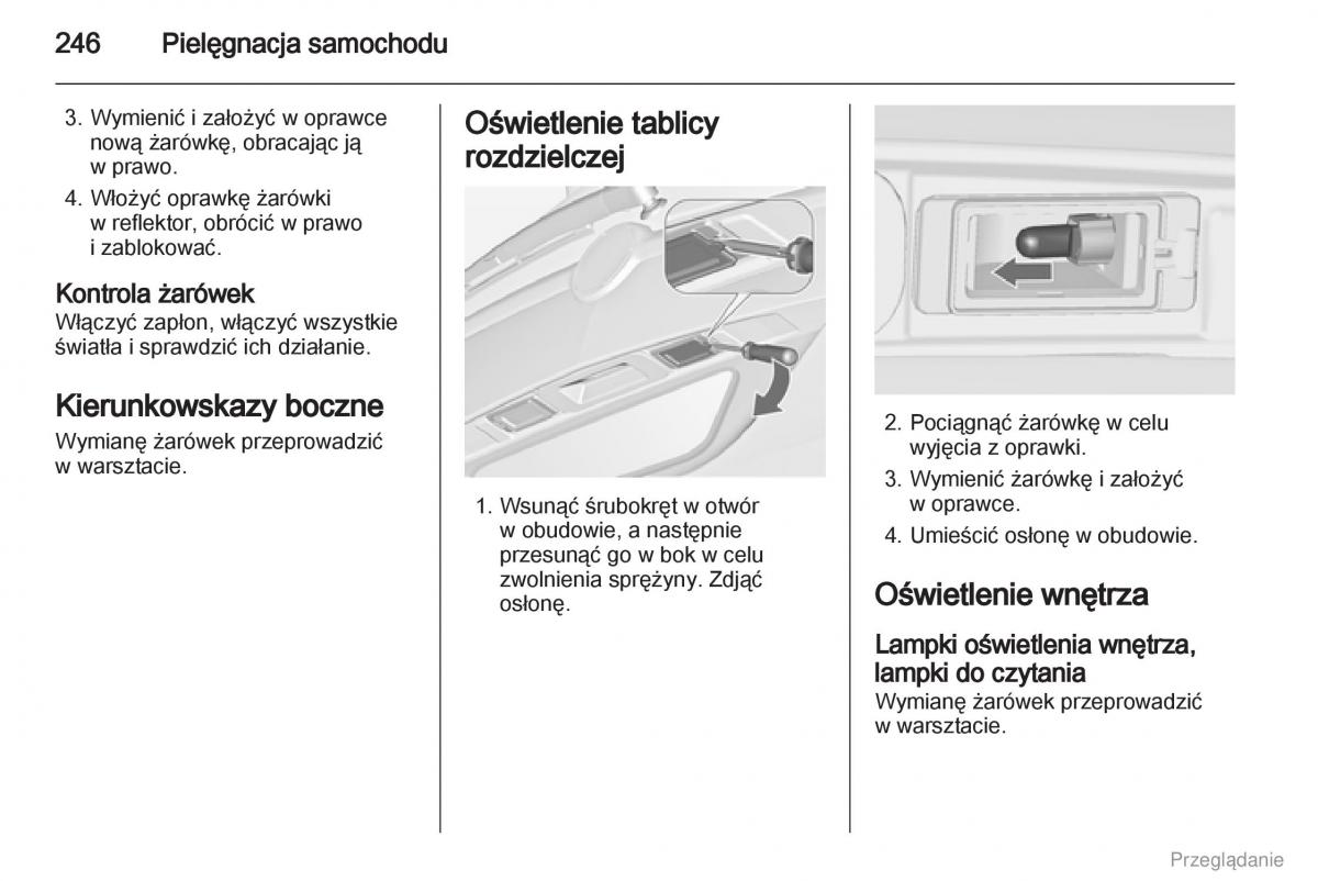 Opel Zafira C Tourer instrukcja obslugi / page 247