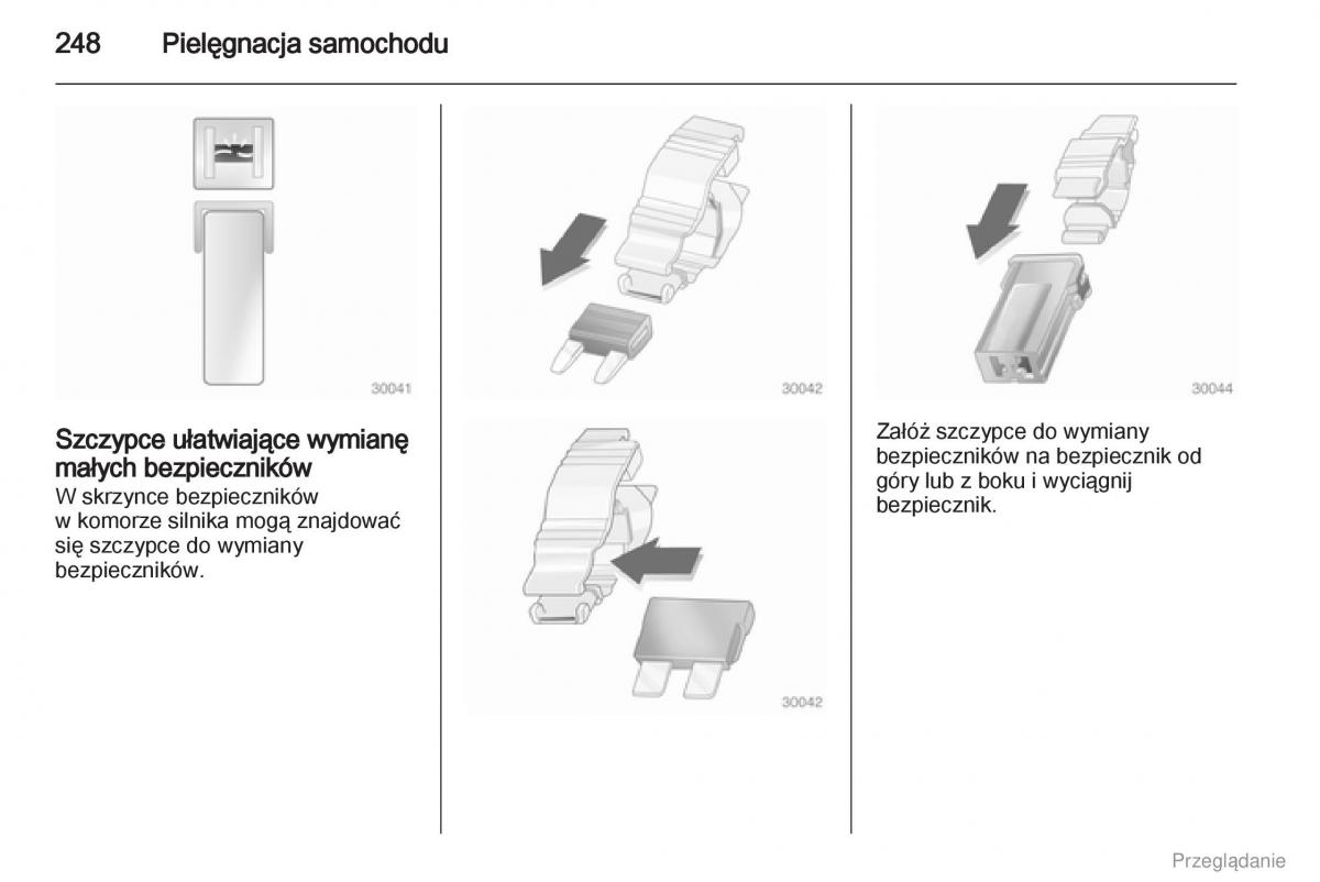 Opel Zafira C Tourer instrukcja obslugi / page 249