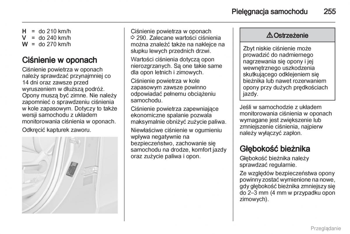 Opel Zafira C Tourer instrukcja obslugi / page 256