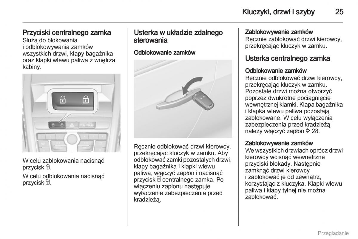 Opel Zafira C Tourer instrukcja obslugi / page 26