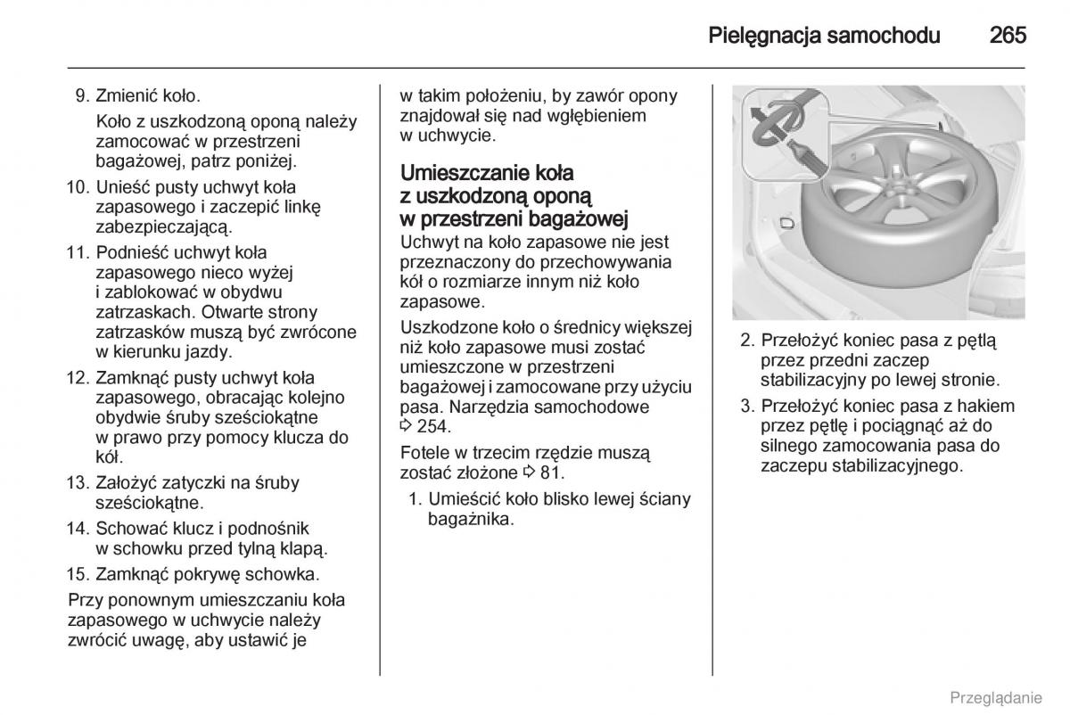 Opel Zafira C Tourer instrukcja obslugi / page 266