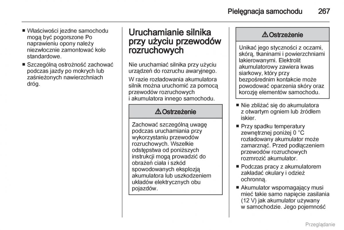 Opel Zafira C Tourer instrukcja obslugi / page 268