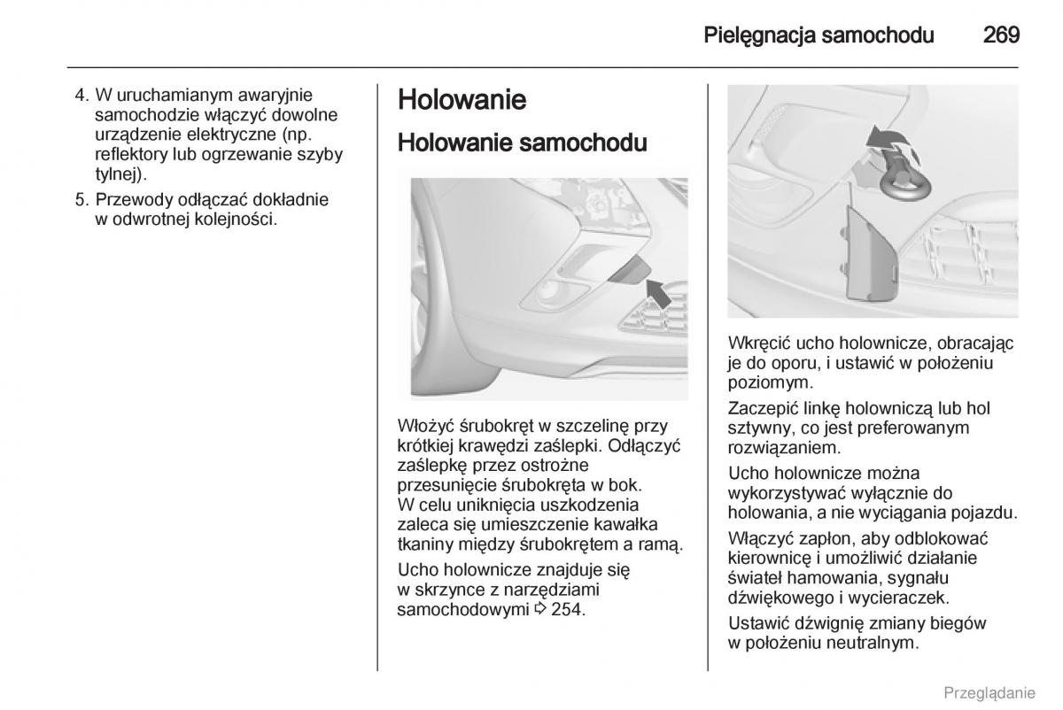 Opel Zafira C Tourer instrukcja obslugi / page 270