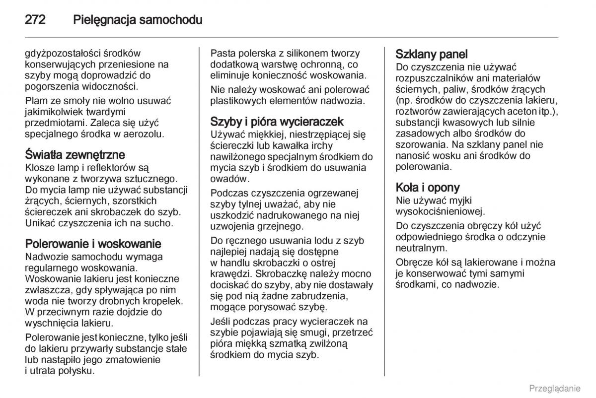 Opel Zafira C Tourer instrukcja obslugi / page 273