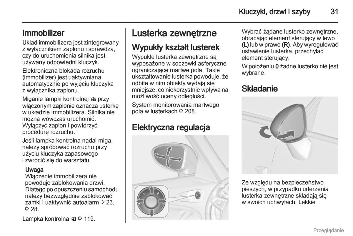 Opel Zafira C Tourer instrukcja obslugi / page 32