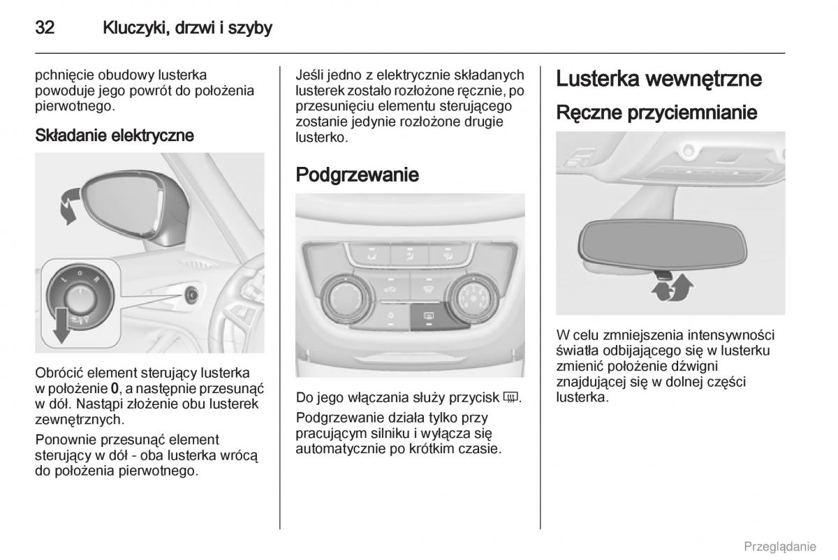 Opel Zafira C Tourer instrukcja obslugi / page 33