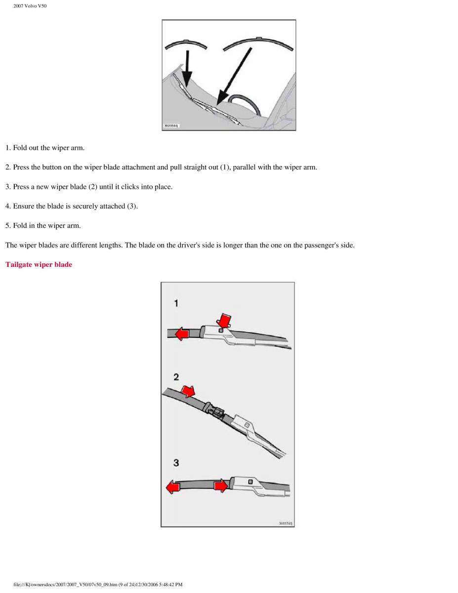 Volvo V50 owners manual / page 215