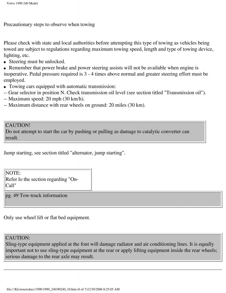 manual  Volvo 240 owners manual / page 62