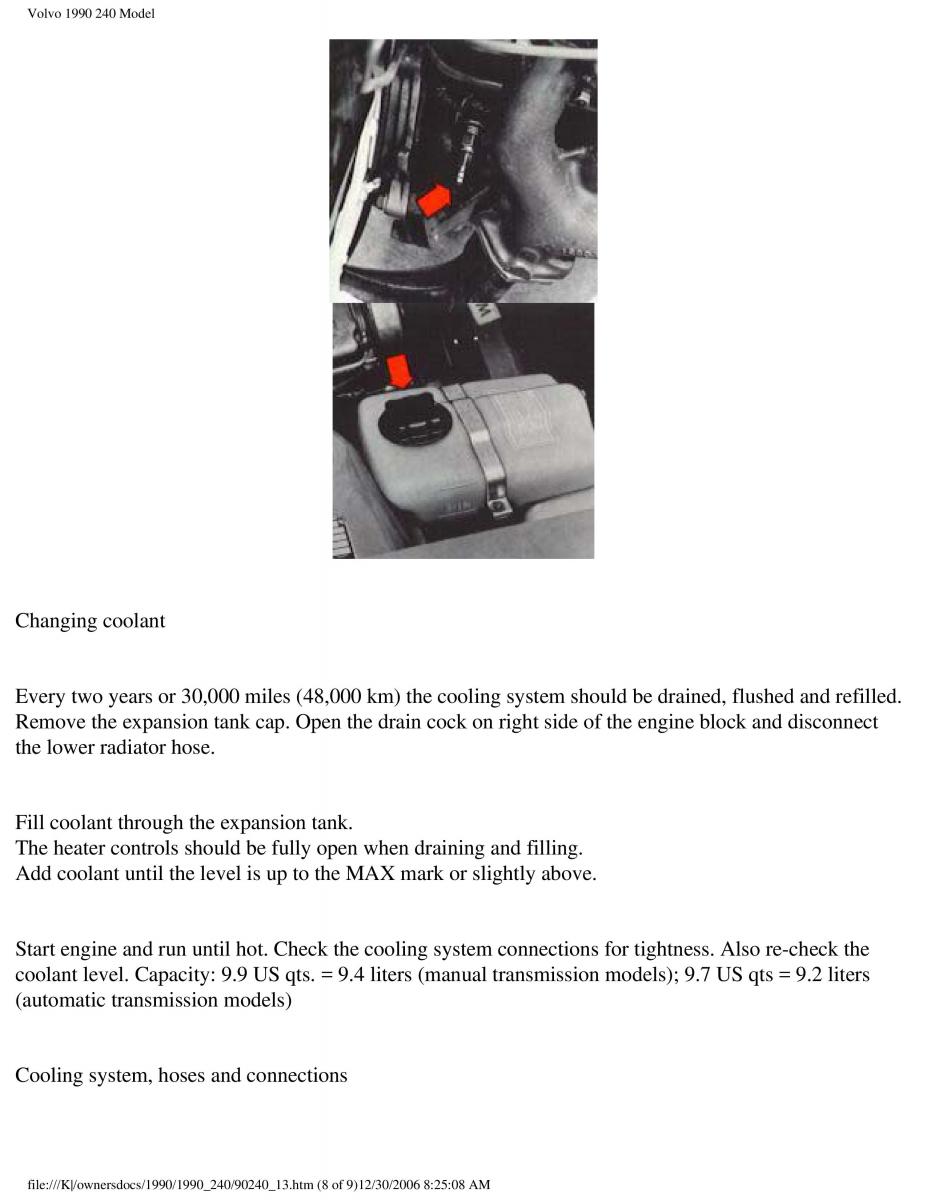 manual  Volvo 240 owners manual / page 84