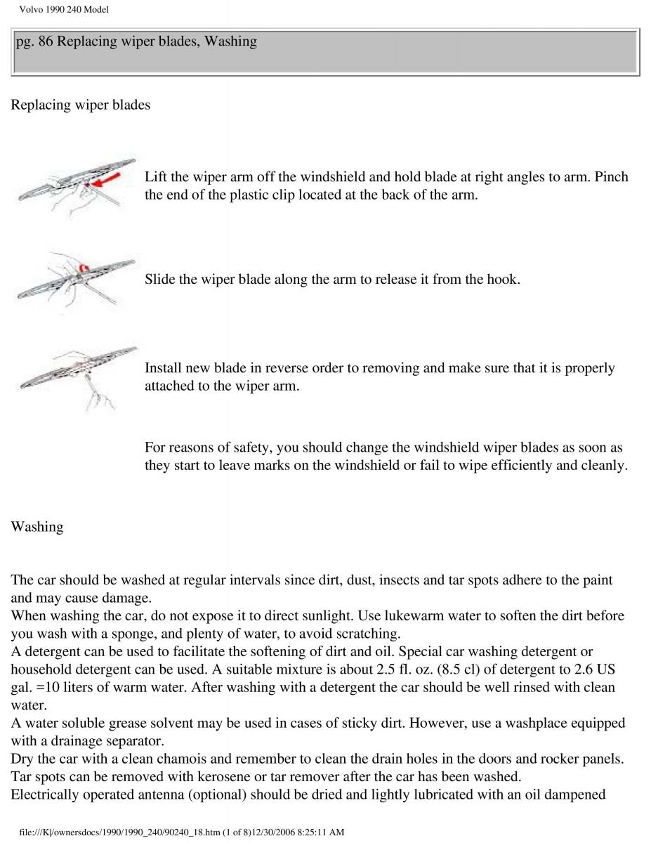 manual  Volvo 240 owners manual / page 115