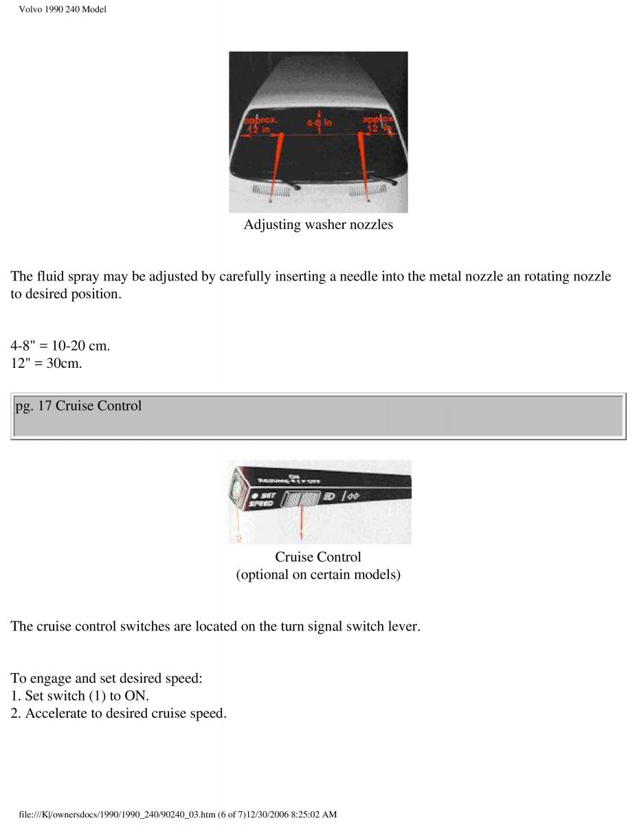 Volvo 240 owners manual / page 19