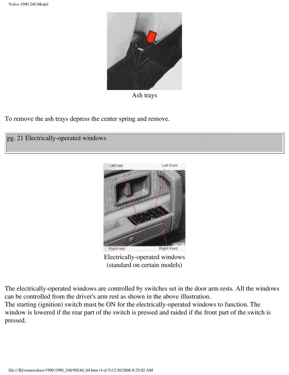 Volvo 240 owners manual / page 24
