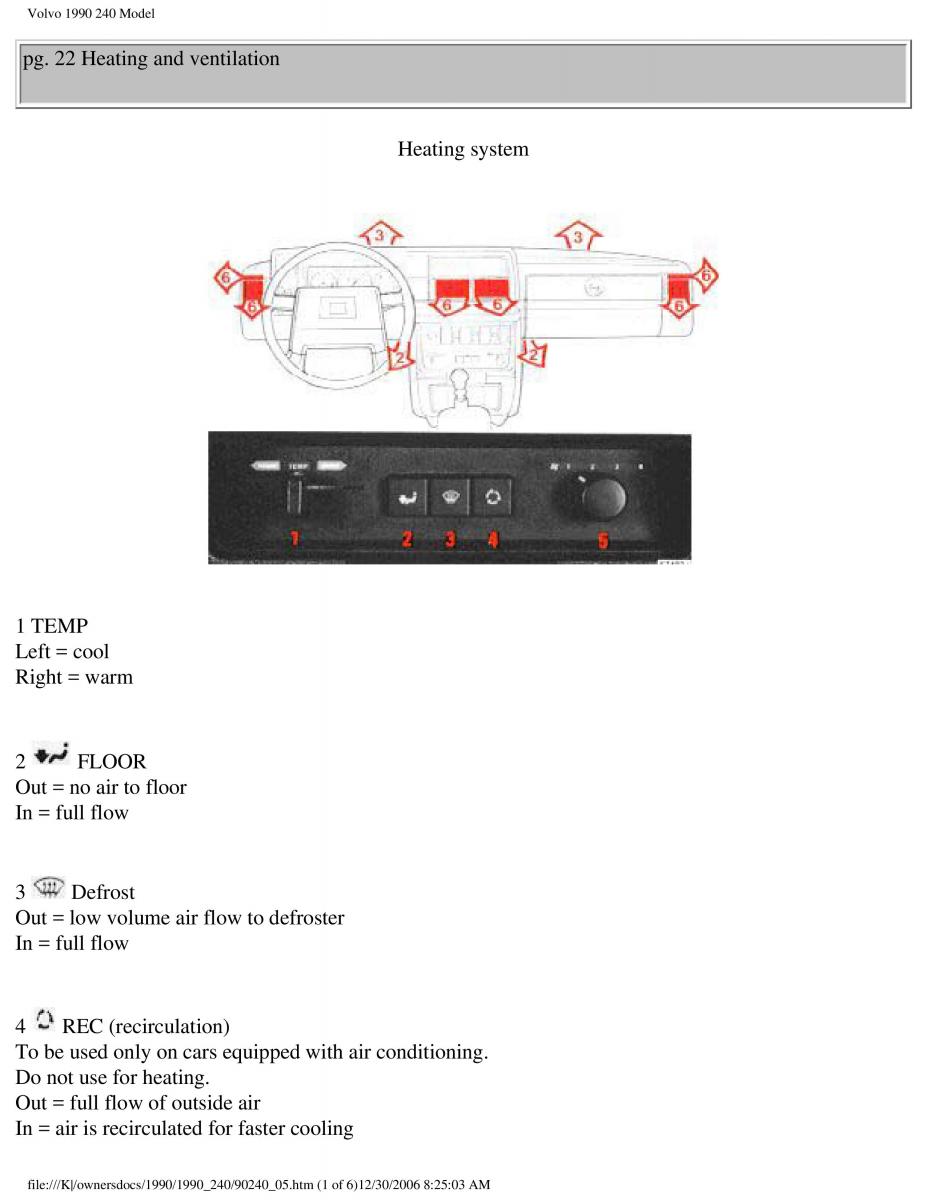 Volvo 240 owners manual / page 26