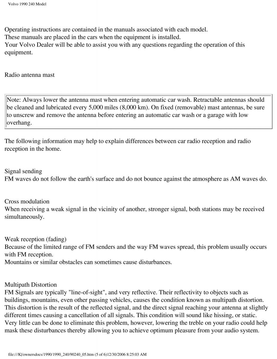 Volvo 240 owners manual / page 30