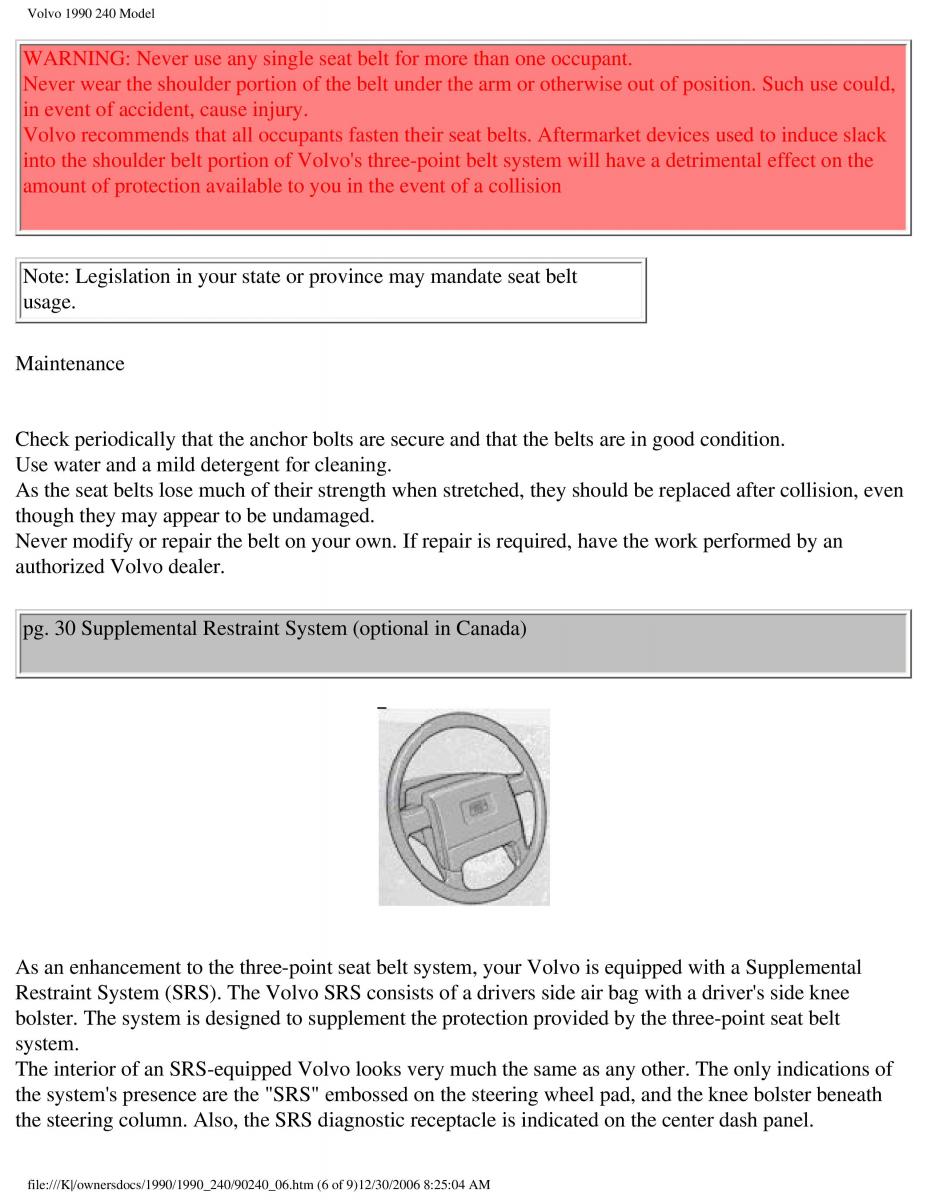 manual  Volvo 240 owners manual / page 37