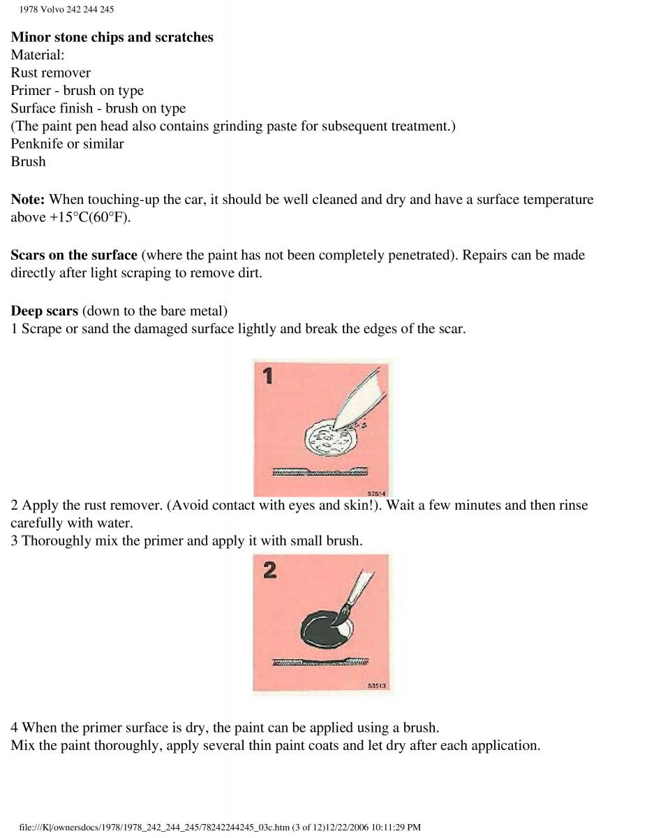 Volvo 242 244 245 owners manual / page 81