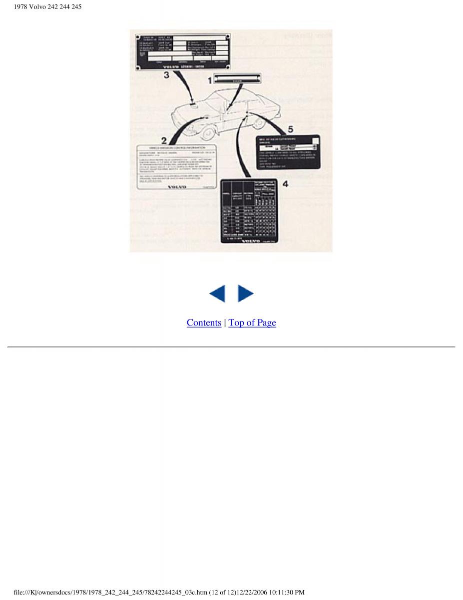 Volvo 242 244 245 owners manual / page 90