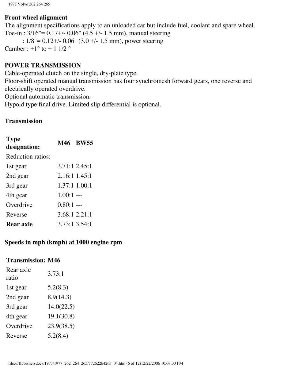 Volvo 262 264 265 owners manual / page 91