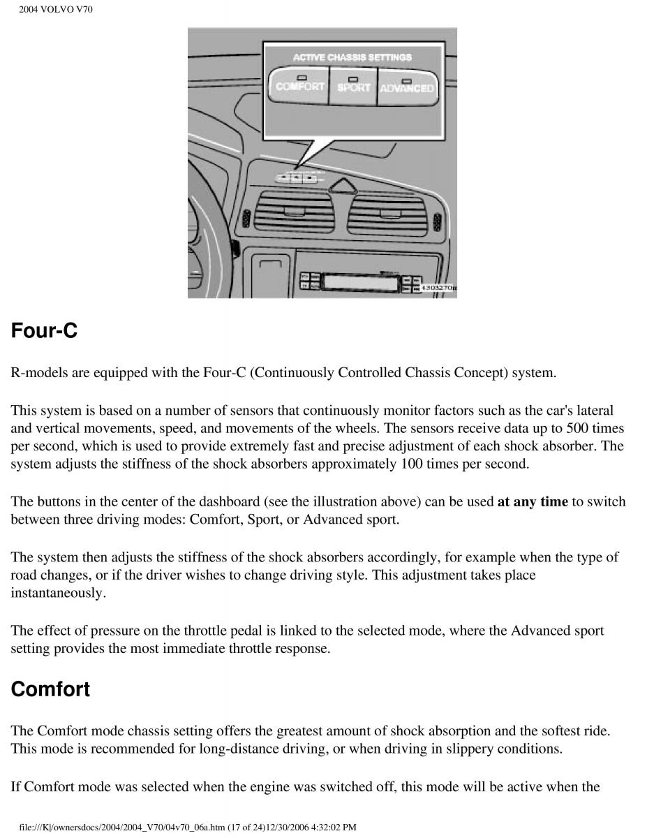 manual  Volvo V70 II 2 owners manual / page 142