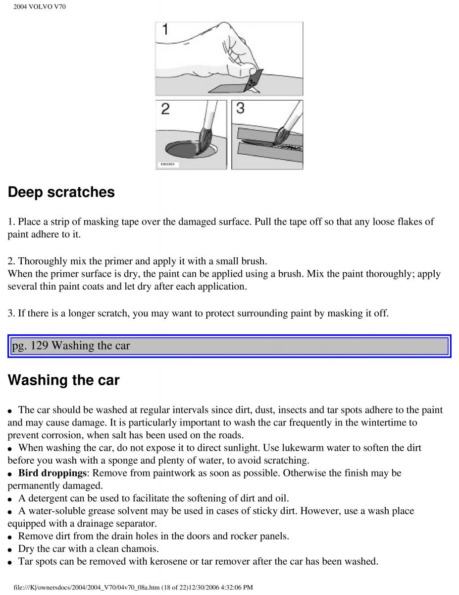 Volvo V70 II 2 owners manual / page 188