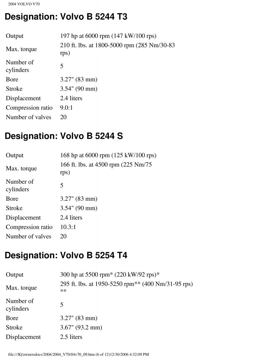 manual  Volvo V70 II 2 owners manual / page 214