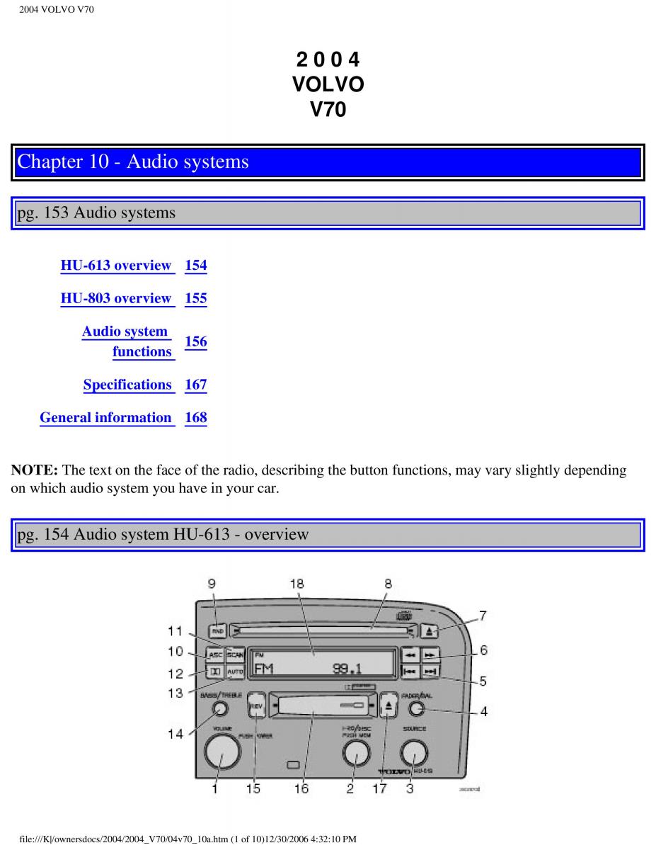 manual  Volvo V70 II 2 owners manual / page 221