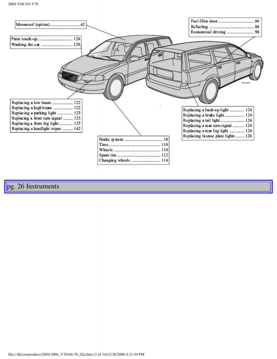 manual  Volvo V70 II 2 owners manual / page 41